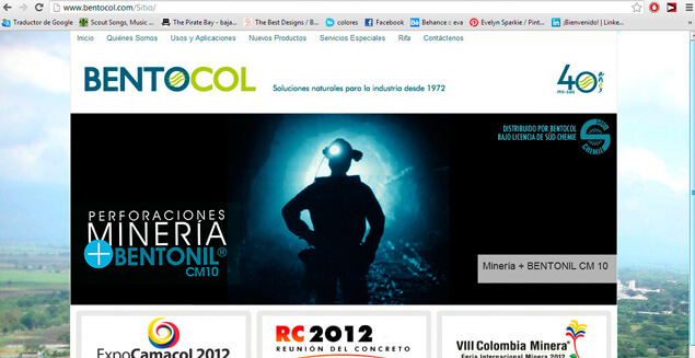 Bentocol Web page